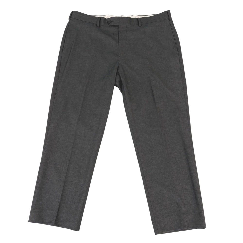 Brooks Brothers 1818 Regent 37x27 Gray Wool Flat Front Dress Pants USA